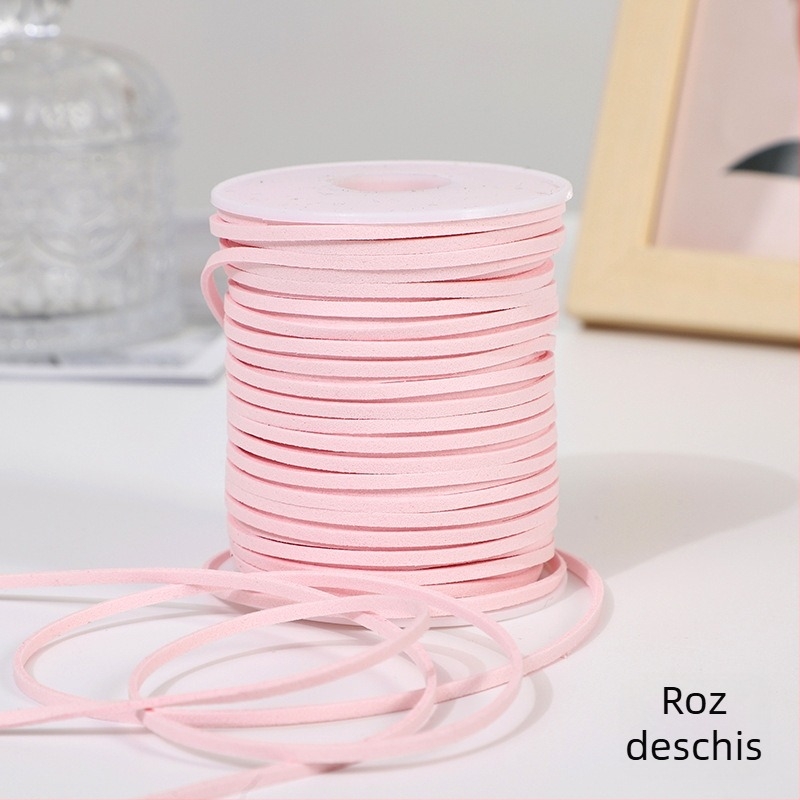 Șnur din piele întoarsă pentru ambalarea cadourilor și decorațiuni – sfoară împletită pentru agățat, Cod Produs: 23, potrivit pentru ambalarea florilor, decorații de Crăciun și Anul Nou, ambalarea prăjiturilor