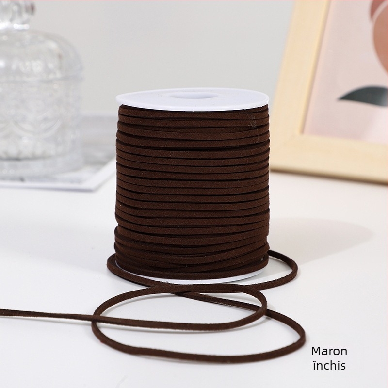 Șnur din piele întoarsă pentru ambalarea cadourilor și decorațiuni – sfoară împletită pentru agățat, Cod Produs: 23, potrivit pentru ambalarea florilor, decorații de Crăciun și Anul Nou, ambalarea prăjiturilor