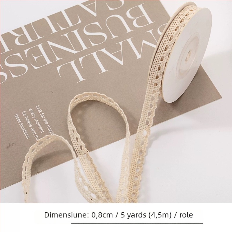 Panglică dantelată lucrată manual, pentru perdele, haine, pălării, accesorii pentru păr și ambalaje