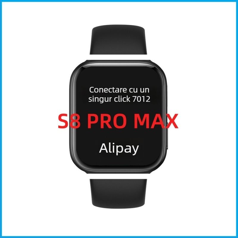 Ceas inteligent cu monitorizarea ritmului cardiac, măsurarea tensiunii arteriale, detecția oxigenului din sânge, apeluri Bluetooth, autonomie baterie 7–14 zile