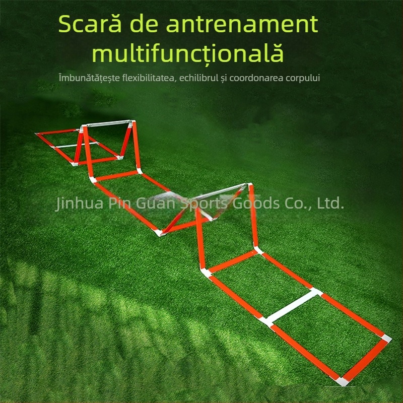 Scară de agilitate multifuncțională Crown pentru antrenament – material PP, personalizabilă, potrivită pentru baschet și fotbal, origine Jinhua, Zhejiang