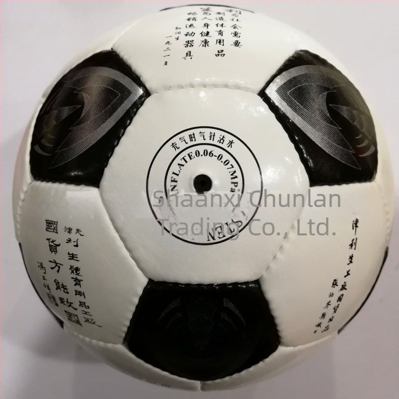 Minge de fotbal din piele de vită, cusută manual, Nr.5, pentru meciuri și antrenamente