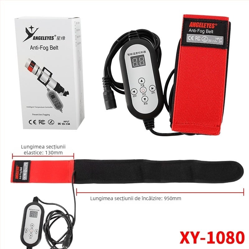 Starry bandă de încălzire pentru defogare pentru telescoape și obiective de cameră, cu afișaj de temperatură, reglabilă și cu temporizator