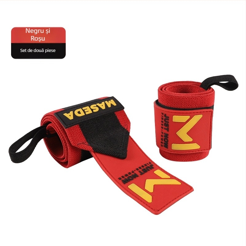Brățară de protecție a încheieturii – Universală; Materiale: poliester/fibră nylon/latex natural; Potrivită pentru haltere, alergare, fitness și împins la bancă; Personalizabil