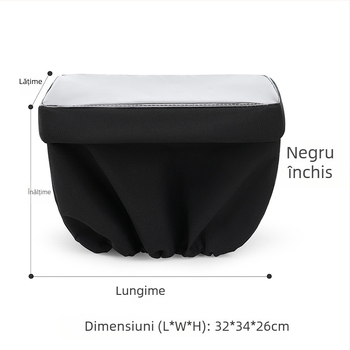 Gemeisi 30L husă de ploaie pentru coșul bicicletei electrice – material Oxford impermeabil, protecție solară pentru coșul interior, cod produs 2501, potrivit pentru ciclism