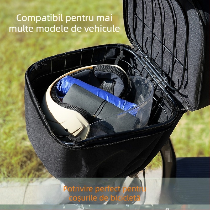 Gemeisi 30L husă de ploaie pentru coșul bicicletei electrice – material Oxford impermeabil, protecție solară pentru coșul interior, cod produs 2501, potrivit pentru ciclism