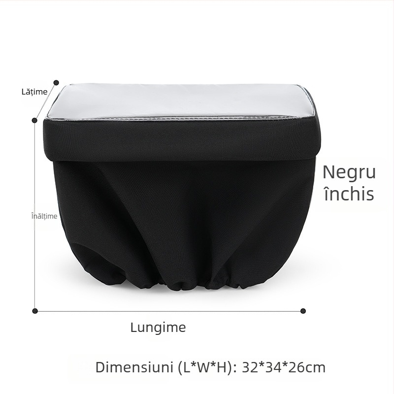 Gemeisi 30L husă de ploaie pentru coșul bicicletei electrice – material Oxford impermeabil, protecție solară pentru coșul interior, cod produs 2501, potrivit pentru ciclism