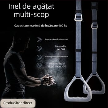 Inel de ridicare cu corp din rășină, inel din plastic compozit de înaltă rezistență, șnur din sârmă de înaltă rezistență, mâner din PP — interior/exterior, Tip D