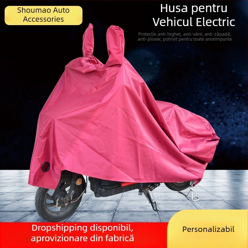 Husă de ploaie pentru biciclete electrice și scutere, acoperire completă, impermeabilă, protecție UV, praf