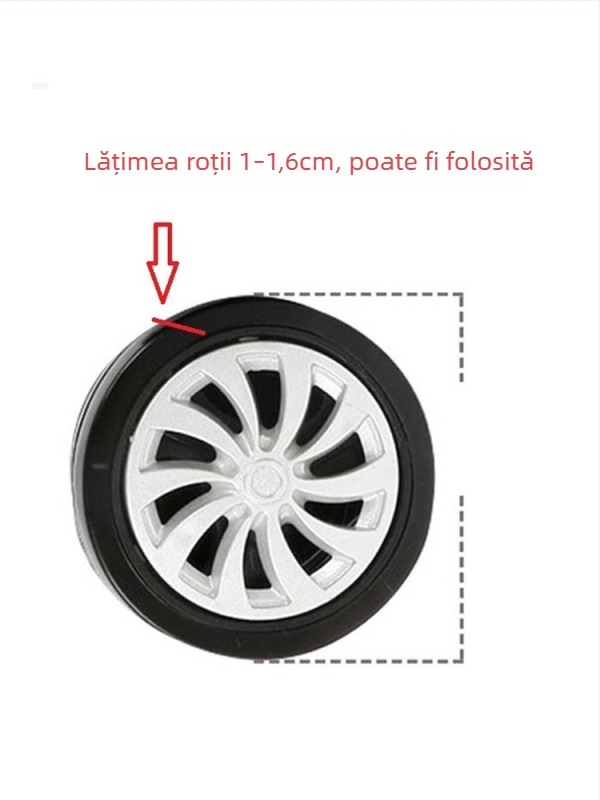 Mijiya capac de protecție din silicon pentru rotile bagajului, rezistent la uzură, universal