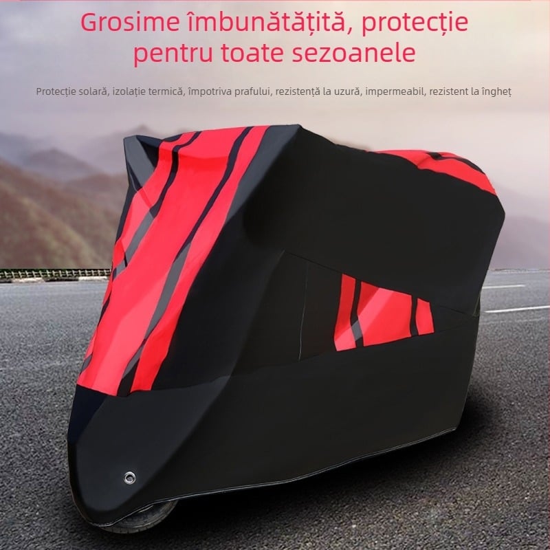 Acoperire pentru vehicul electric – acoperire completă, îngroșată, rezistentă la ploaie, impermeabilă, protecție UV