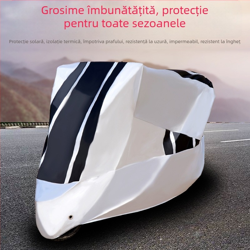 Acoperire pentru vehicul electric – acoperire completă, îngroșată, rezistentă la ploaie, impermeabilă, protecție UV