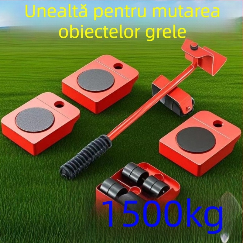 Unealtă de mutat mobilier cu roți universale, pentru mobilier și obiecte grele, material carbură, pachet de 20, economisește efort