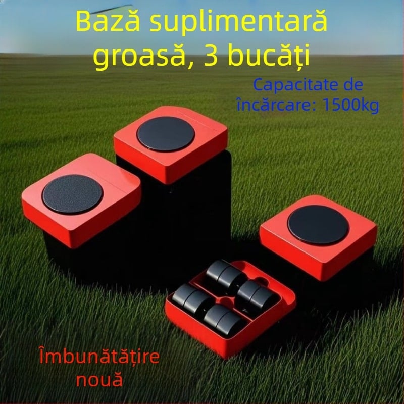 Unealtă de mutat mobilier cu roți universale, pentru mobilier și obiecte grele, material carbură, pachet de 20, economisește efort