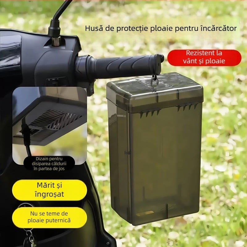 Cutie de încărcare pentru vehicul electric, rezistentă la ploaie și praf, pentru încărcare în exterior, cu husă universală de protecție pentru priză