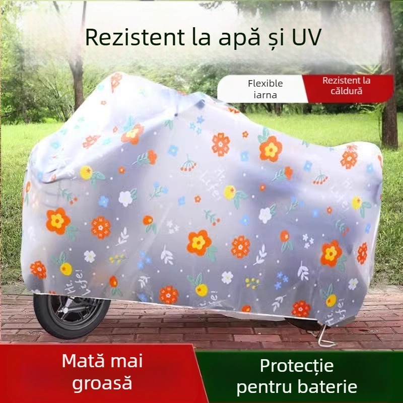 Acoperire pentru vehicule electrice - protecție la ploaie și soare, impermeabilă, stil simplu