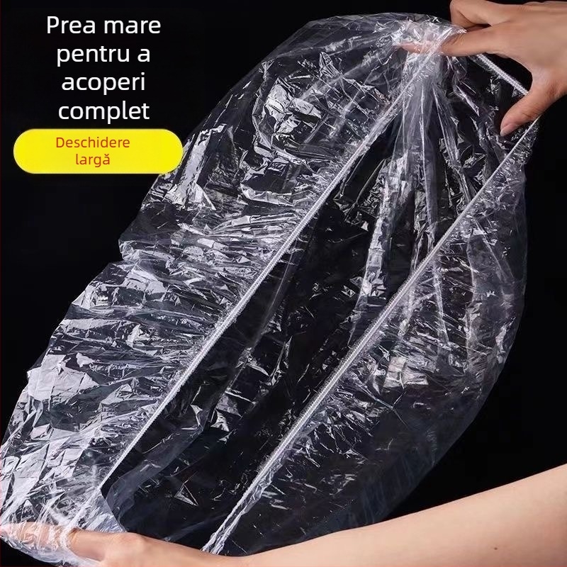 Protecție universală a șezutului pentru vehicule electrice – husă de șezut din plastic transparent, impermeabilă și rezistentă la praf, stil simplu