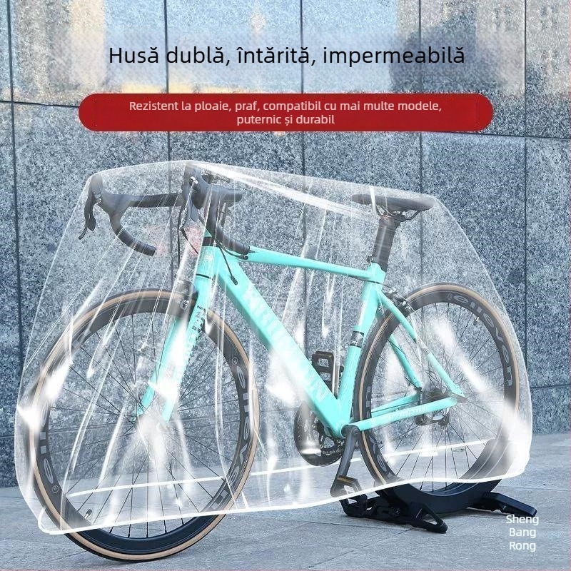 Husă de ploaie pentru bicicletă, protecție solară, anti-praf, impermeabilă, durabilă (pentru biciclete de drum și MTB)