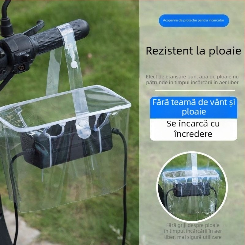Husă de ploaie pentru încărcător EV – impermeabilă, rezistentă la vânt, transparentă, pentru exterior, disipare a căldurii
