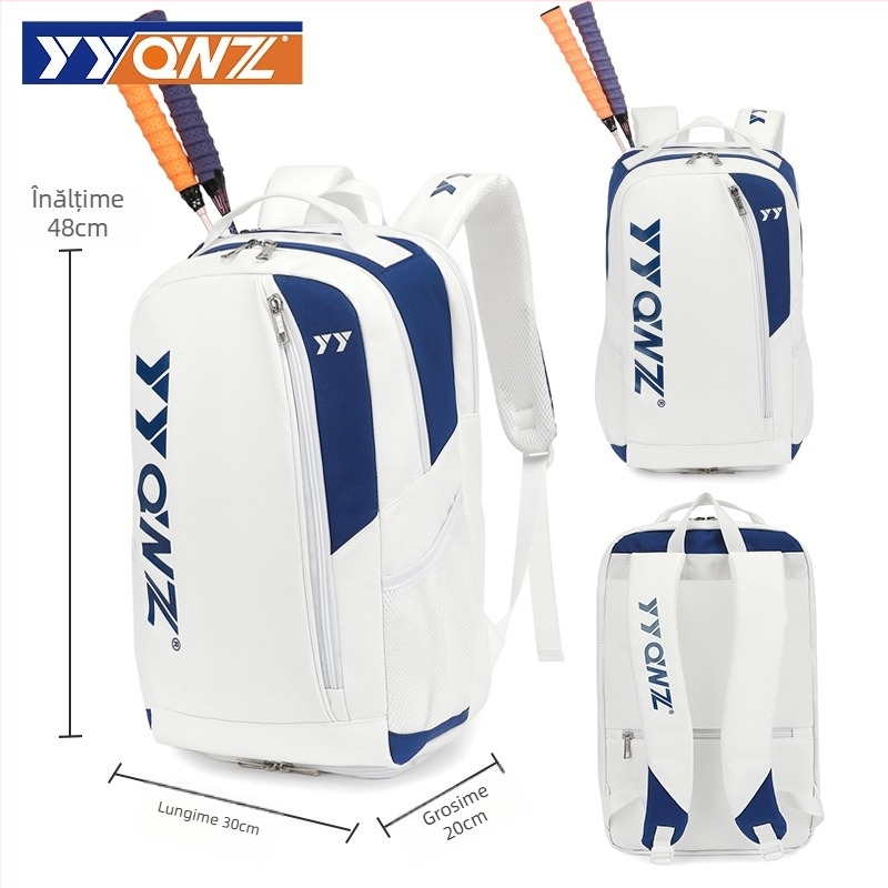Rucsac badminton și tenis - Pânză din piele, Material impermeabil, Logo tipărit, Brand: Yyqwz / Eucalyptus King, Pentru adulți