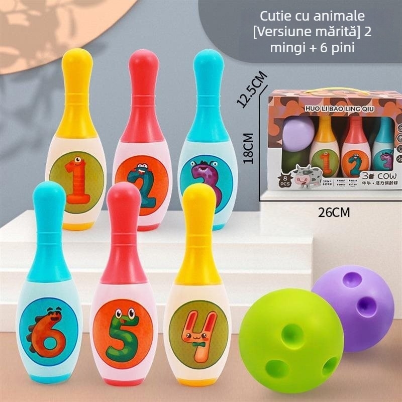 Set de bowling de interior pentru copii și familie — Bowling accessories, Board supplies, Brand: Other