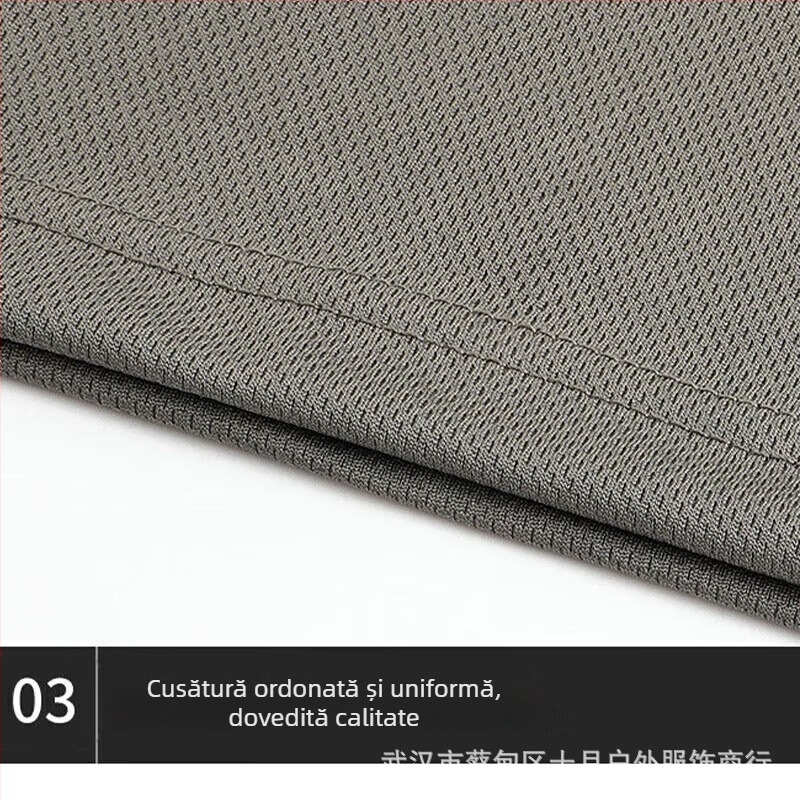 Tricou unisex pentru adulți cu mânecă lungă, guler rotund, din poliester, rezistent la uzură, pentru sport și drumeții