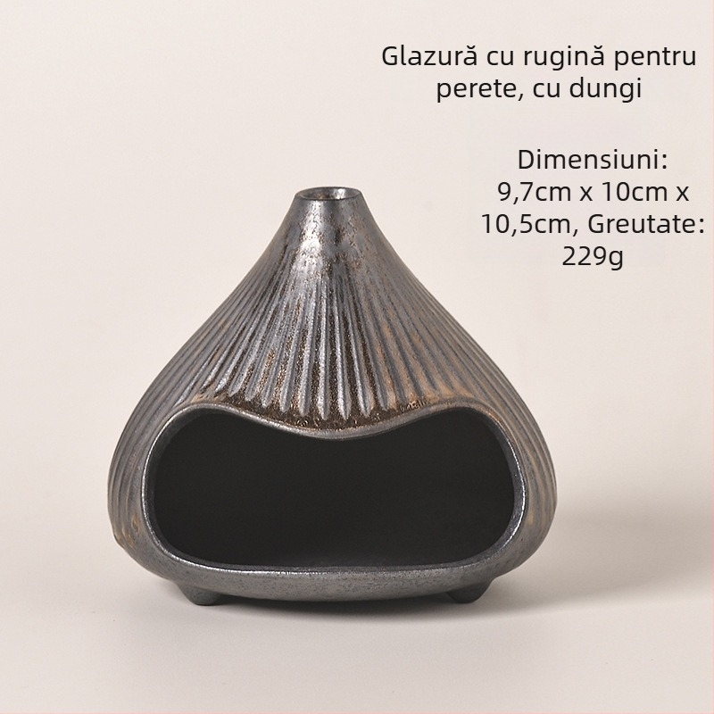 Incensier ceramic pentru ceremonia ceaiului – stil retro (lansare iarna 2025; material ceramic; greutate 400 g; ambalaj: cutie din carton; logo imprimat)