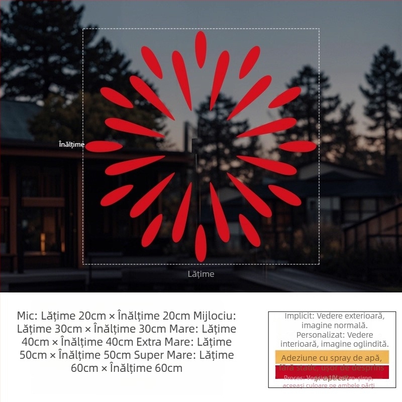 Sticker electrostatic pentru fereastră — decor festiv cu artificii, PVC material, adeziv electrostatic, model festiv, stil modern minimalist, potrivit pentru living, dormitor, spații comerciale