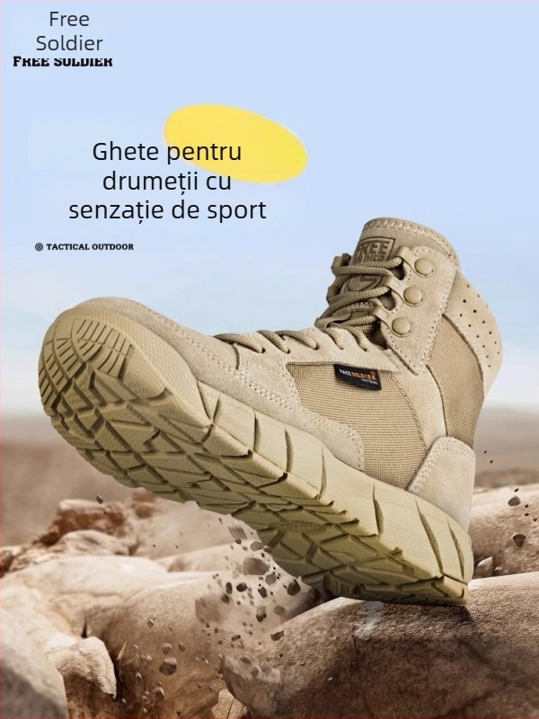 Pantofi de drumeție Free Soldier pentru bărbați, toamnă-iarna, poliester