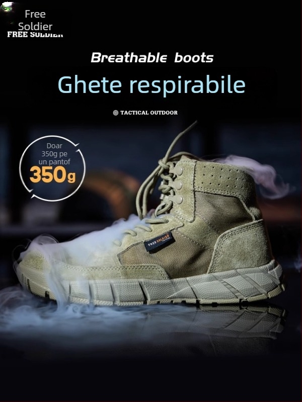 Pantofi de drumeție Free Soldier pentru bărbați, toamnă-iarna, poliester