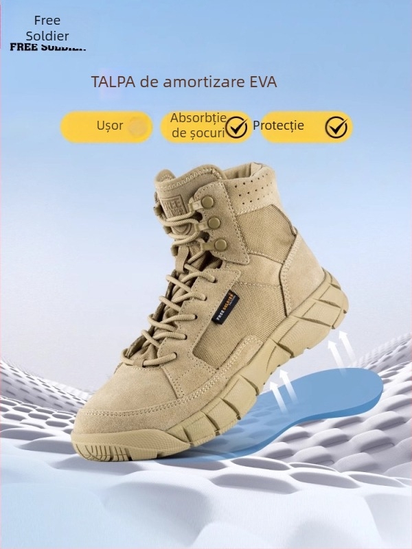 Pantofi de drumeție Free Soldier pentru bărbați, toamnă-iarna, poliester