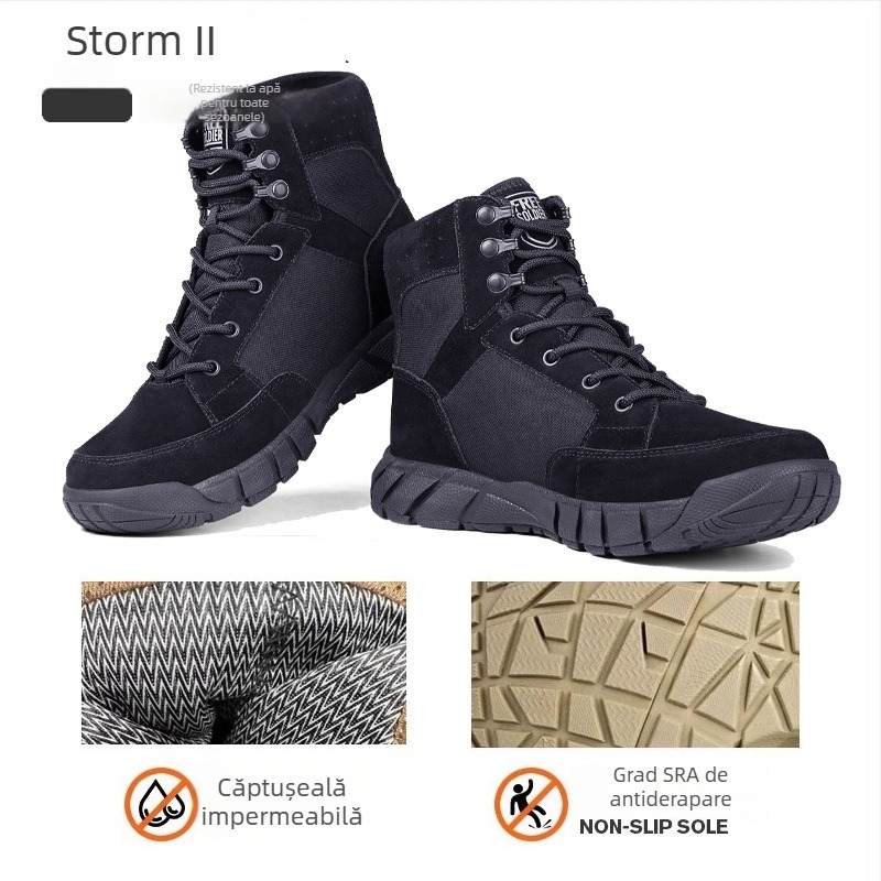 Pantofi de drumeție Free Soldier pentru bărbați, toamnă-iarna, poliester