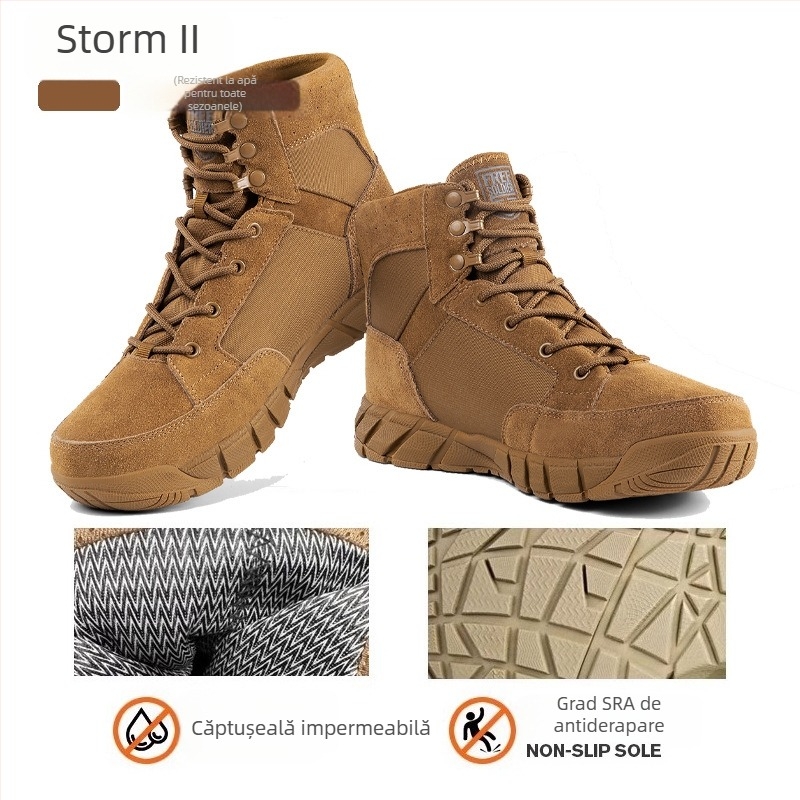 Pantofi de drumeție Free Soldier pentru bărbați, toamnă-iarna, poliester