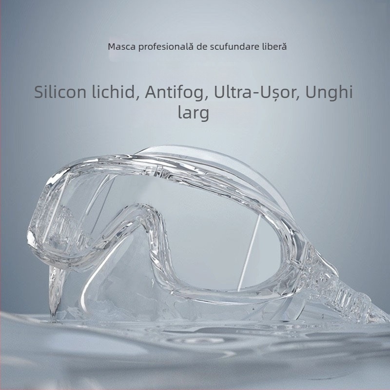 Mască pentru scufundări libere, cadru mare, anti-fog, volum redus; material: silicon lichid; marcă: OTHER; fără mărci private licențiate