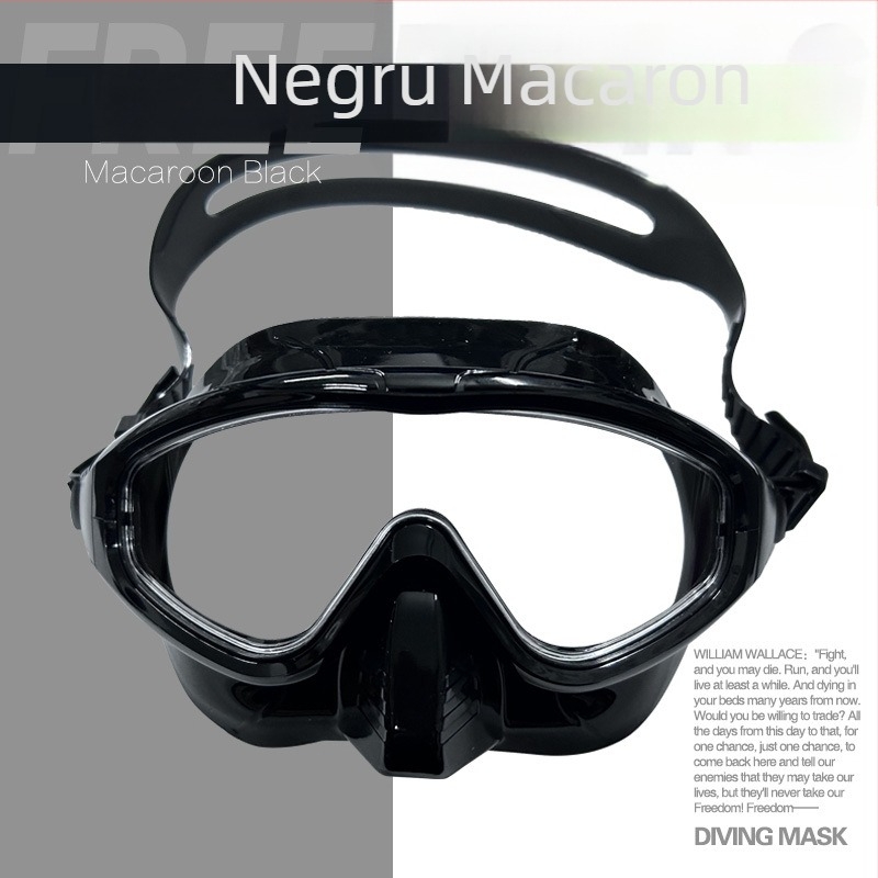 Mască pentru scufundări libere, cadru mare, anti-fog, volum redus; material: silicon lichid; marcă: OTHER; fără mărci private licențiate