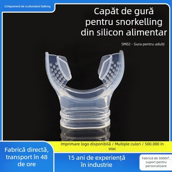 Mufă bucală din silicon pentru snorkel, universală, de unică folosință, portabilă, pentru adulți