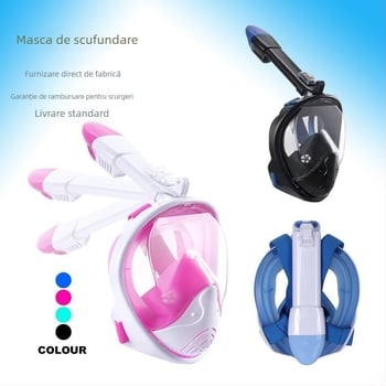 Mască de snorkeling din ABS; potrivită pentru adulți și copii; etichetă privată licențiată; marcă neutră