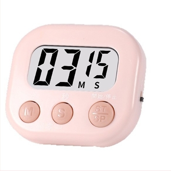 Cronometru electronic pentru studiu, cu afișaj LED, design pătrat, alimentare cu baterii, numărătoare inversă și alarmă