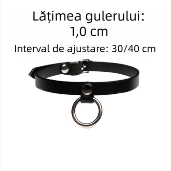 Colier choker metalic în stil european-american, pentru femei, lanț clavicular, lungime 31-40 cm, greutate 30 g
