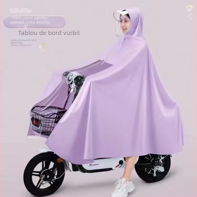 Poncho pentru motocicletă și vehicul electric, țesătură PVC, grosime normală, pentru 1 adult