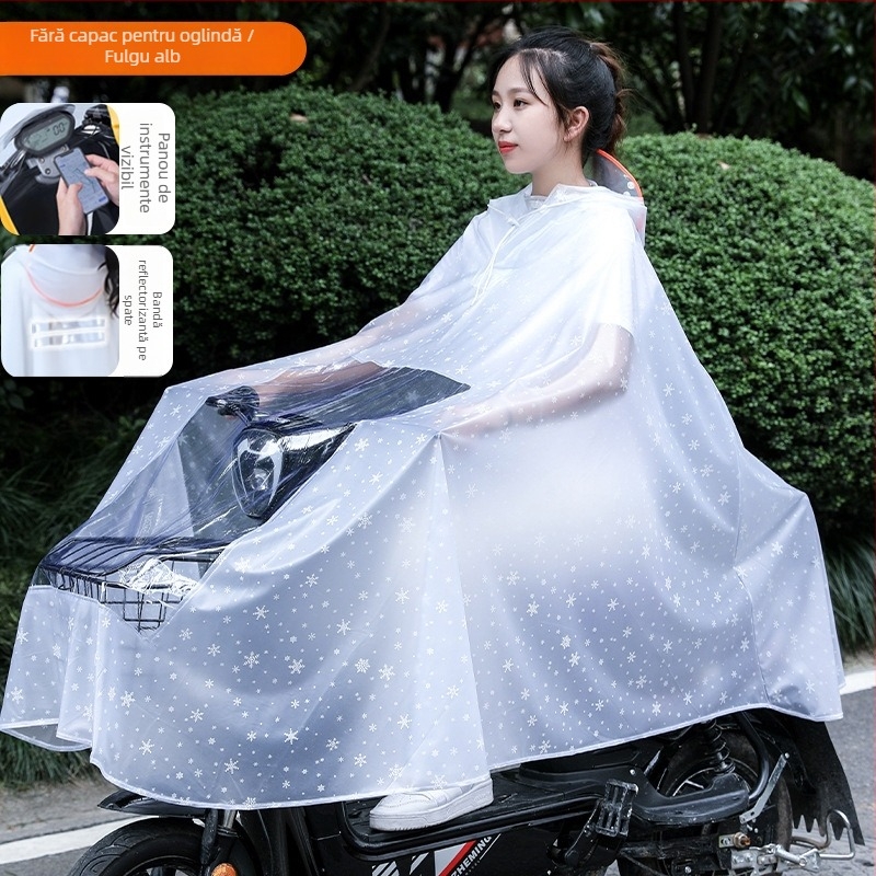 Poncho pentru motocicletă și vehicul electric, țesătură PVC, grosime normală, pentru 1 adult