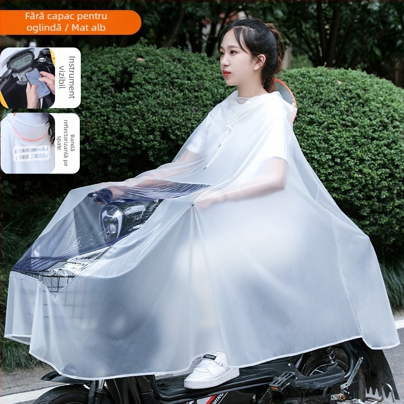 Poncho pentru motocicletă și vehicul electric, țesătură PVC, grosime normală, pentru 1 adult