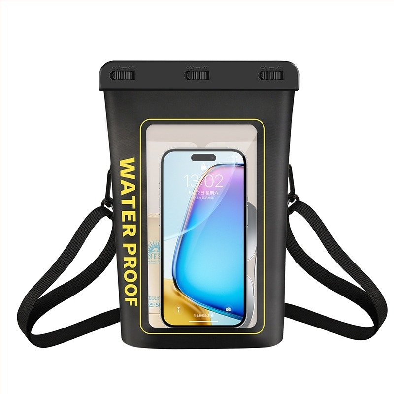 Geantă impermeabilă pentru telefon cu ecran tactil, PVC, capacitate 2 L, stil outdoor