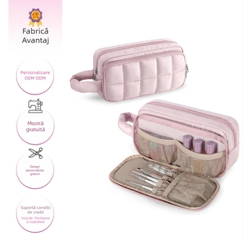 Geantă organizatoare pentru lac de unghii cu 12 compartimente, impermeabilă, cuboidă, din poliester, multifuncțională (12 compartimente; impermeabilă; cuboidă; poliester; multifuncțională)