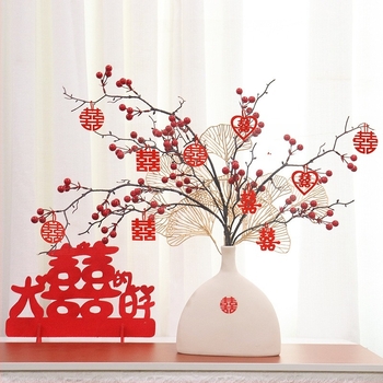 Ornament decorativ de nuntă, ceramică, ambalaj carton, marcă Qiyang, categorie Alte accesorii de nuntă, utilizare: Nuntă