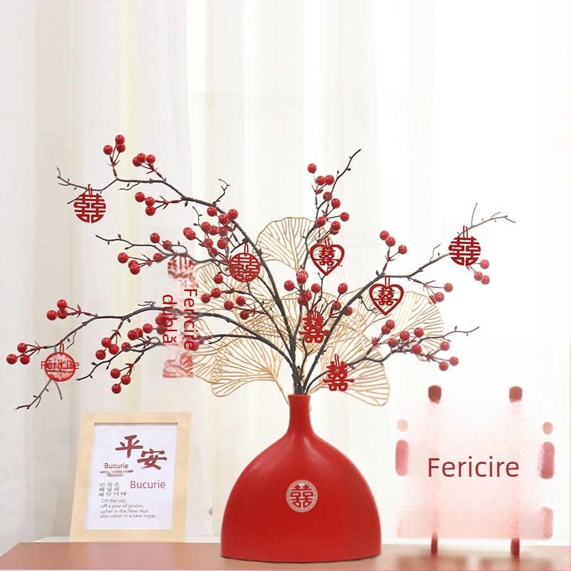 Ornament decorativ de nuntă, ceramică, ambalaj carton, marcă Qiyang, categorie Alte accesorii de nuntă, utilizare: Nuntă