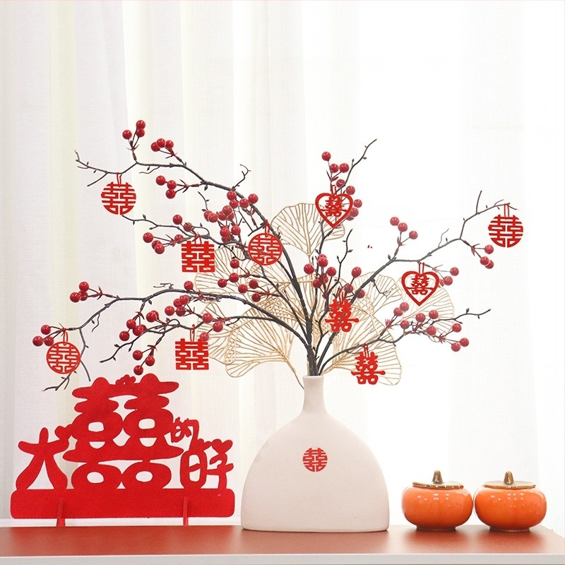 Ornament decorativ de nuntă, ceramică, ambalaj carton, marcă Qiyang, categorie Alte accesorii de nuntă, utilizare: Nuntă