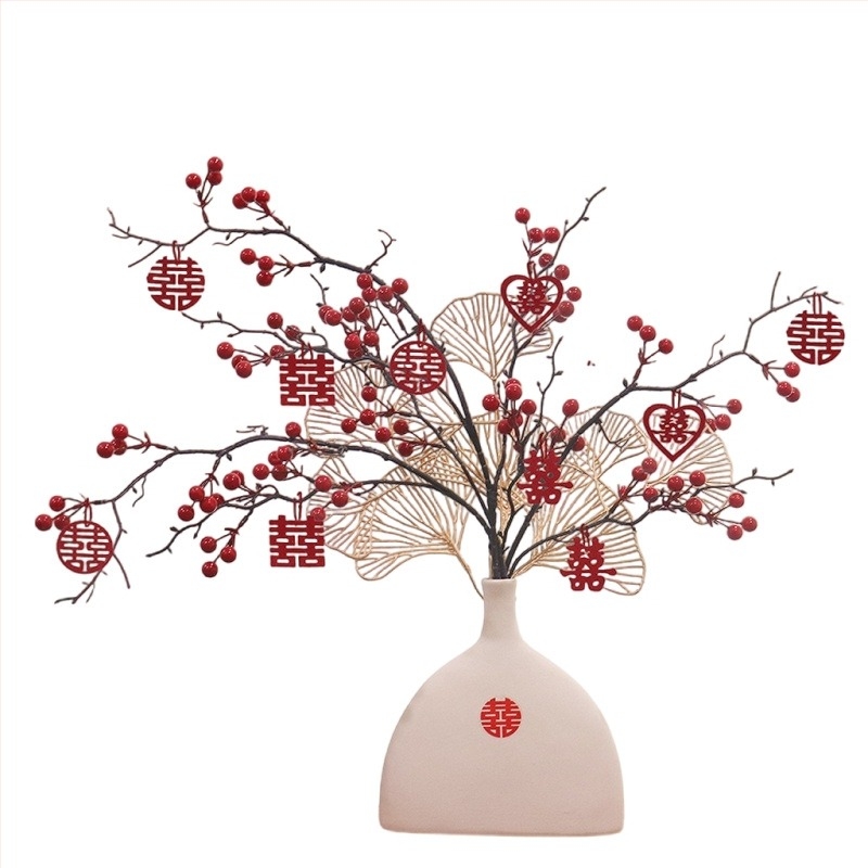 Ornament decorativ de nuntă, ceramică, ambalaj carton, marcă Qiyang, categorie Alte accesorii de nuntă, utilizare: Nuntă