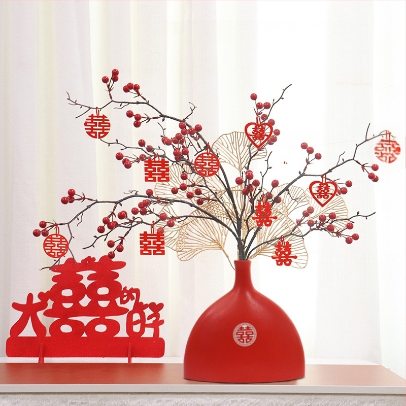 Ornament decorativ de nuntă, ceramică, ambalaj carton, marcă Qiyang, categorie Alte accesorii de nuntă, utilizare: Nuntă