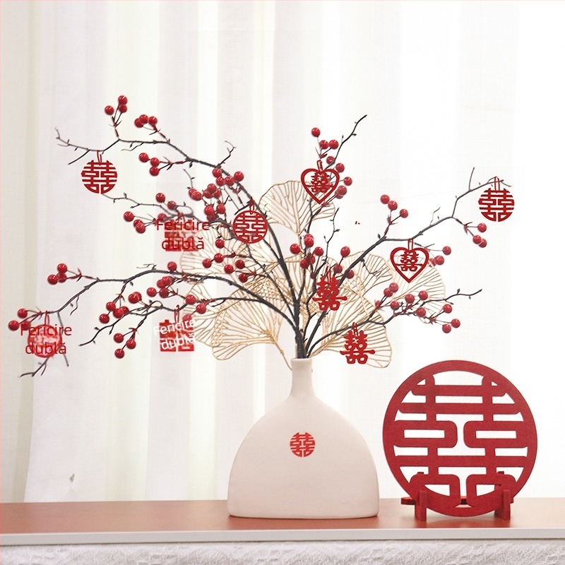 Ornament decorativ de nuntă, ceramică, ambalaj carton, marcă Qiyang, categorie Alte accesorii de nuntă, utilizare: Nuntă